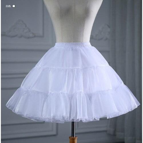 Pretty Short Bridal Petticoat White Wedding Dress Underskirt Adult Tutu Tulle Skirt Slips Wedding Accessories