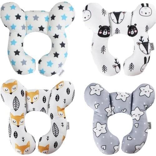 U Type Baby Travel Pillow Infant Car Seat Cradle Neck Support Pillow Car Seat Neck Pillow Protector Neck Baby Stroller Protector