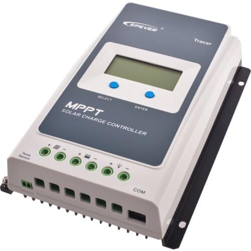 MPPT EPEVER Solar Battery Charger 30A 12V 24V Solar Regulator LCD Light and Timer Load Control with MT50 EPSOLAR Tracer3210AN