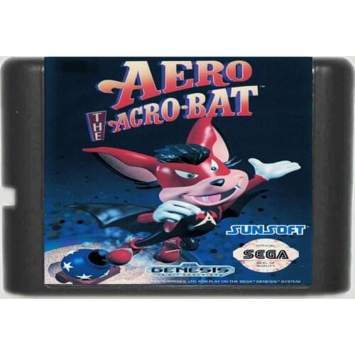 Aero The Acro Bat 16 bit Game Card For Sega MegaDrive & Genesis System