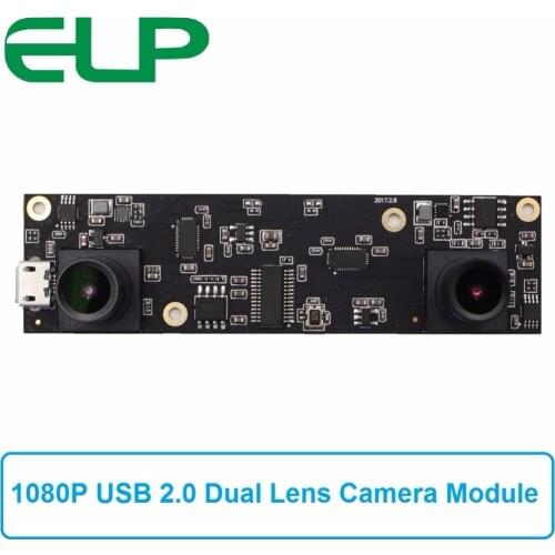 1920X1080 MJPEG AR0330 Dual Lens Stereo Camera Micro Mini Industrial USB 2.0 Camera Module Driverless for 3D VR Application