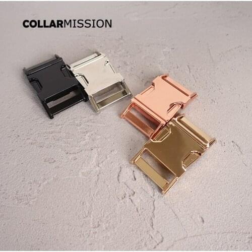 20pcs/lot Plated metal buckle safety quick release buckle custome 30mm dog collar diy accessory Personal Security lock 4 kinds