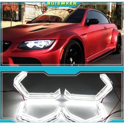 4Pcs M4 Iconic Style LED Crystal Angel Eye Kit Eyes Kits For BMW X3 E83 F25 X5 E70 F15 F85 X6 E71 E72 Z4 E85 E86 E89