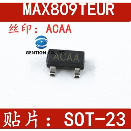 50PCS MAX809 MAX809T MAX809TEUR ACAA SOT-23 reset chip in stock 100% new and original