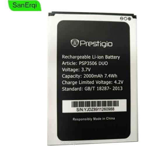 10pcs Battery For Prestigio Wize M3 PSP3506 DUO Battery PSP 3506 2000mAh Batterie Bateria