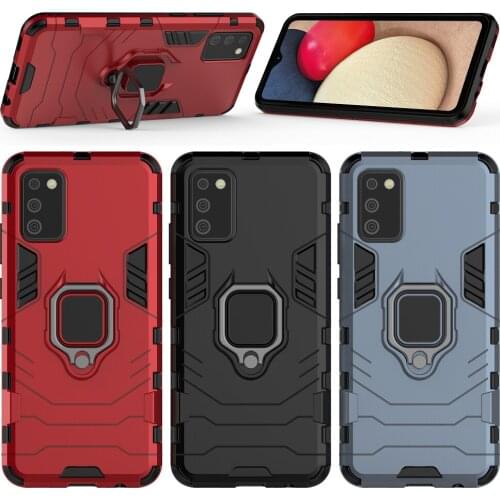 For Galaxy S21 Plus S21 Ultra S20FE A21S Case Ring Holder Rugger Armor Hard Case For Samsung Galaxy A02S A32 A42 5G A12 M12