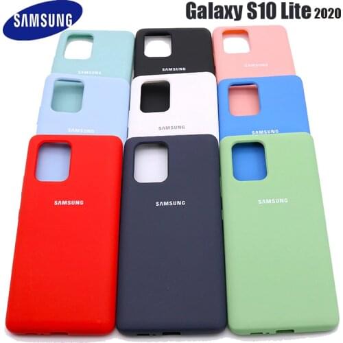 S10 Lite Case Original Samsung Galaxy s10lite Silky Silicone Cover High Quality Soft-Touch Back Protective Galaxy S10 lite
