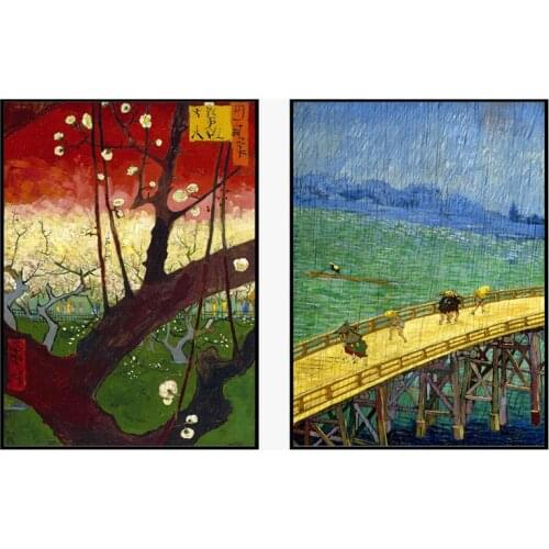 Japan Painting Ukiyo-E Landscape Frameless Decorative Painting The Living Room Dining Room Painting Cuadros Decoracion Salon