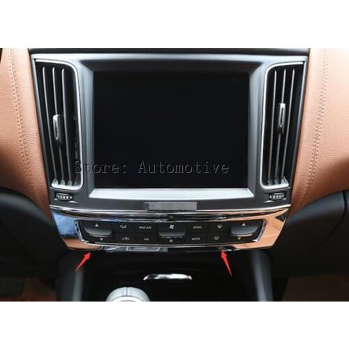 For Maserati Levante Car-Styling ABS Central Control Mode Frame Cover Trim Sticker Accessories