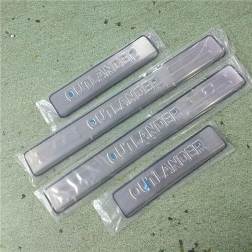 For Mitsubishi Outlander 2013 2014 2015 2016 2017 2018 4PCS Stainless Steel Side Door Sill Threshold Scuff Plate