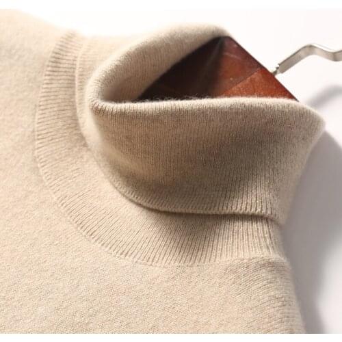 Cashmere cotton blended turtleneck pullover women sweater 2021 autumn winter bottom warm clothes pull femme knitted jumper