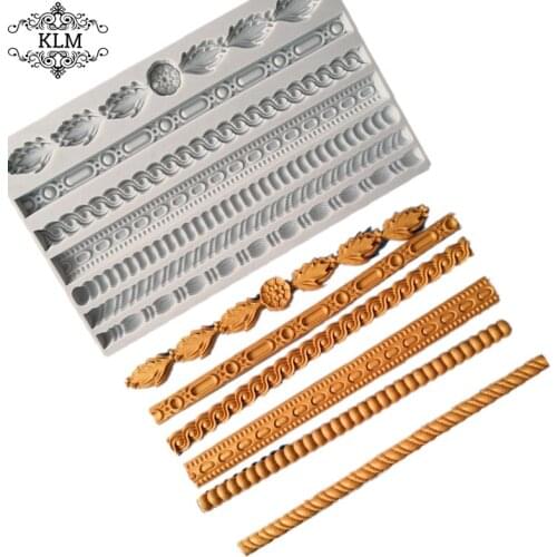 KLM New Twisted Necklace Silicone Mold Clay Tool Cake Decoration Tool Chocolate Cookie Tool