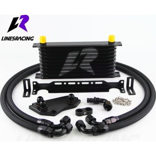 10 Row AN10 Oil Cooler Kit For BMW F30 F31 F35/N20 316i 320i 328i With Bracket