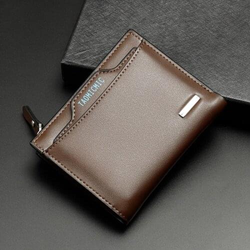 Cross Mens Leather Wallet Multi-Function Short Wallet Casual Multi-Card Mens Wallet Mens Wallets Mini Wallet