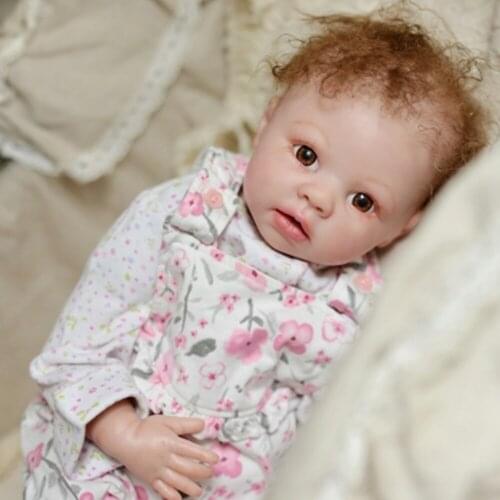 Handmade DIY 20inch bebe Reborn Kit Soft Silicone Blank Baby Doll Mold doll kit reborn