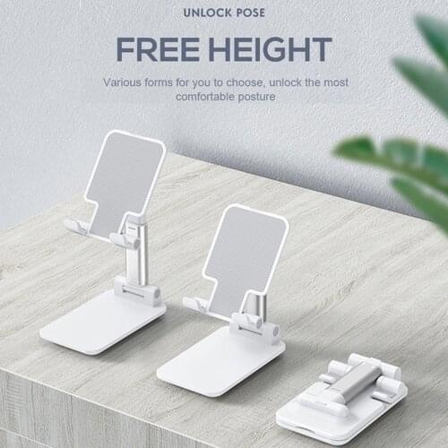 New Desk Mobile Phone Holder Stand For iPhone iPad Xiaomi huawei Metal Desktop Tablet Holder Table Cell Foldable Extend Support