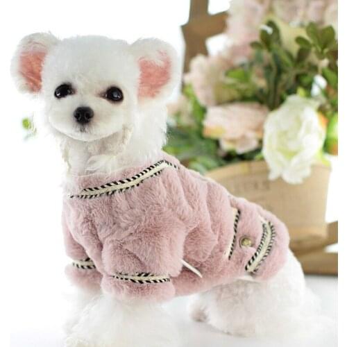 Pet Clothes Elegant Luxury Fur Winter Overcoat Ropa Perro French Bulldog Clothing For Dogs Pets Clothing Pug