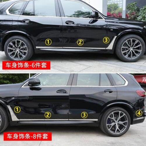 Suitable for 2019-21 BMW new X5 modified body trim, door side anti-collision trim sequin G05 40i dedicated