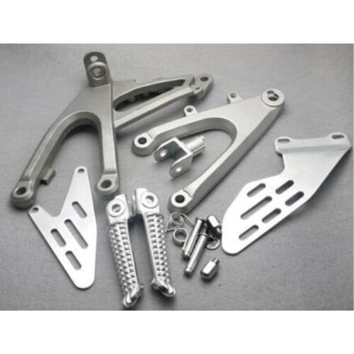 Front Footpegs Foot Pegs Footrest Pedals Bracket Footrest for Yamaha Yzf R1 Yzfr1 R 1 2007-2008 2007 2008 07-08 07 08 Motorcyc