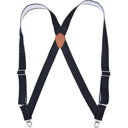 Fashion Classic mens Lumberjack harness suspender high quality 2 Big clips straps suspenders workman suspender for heavy working