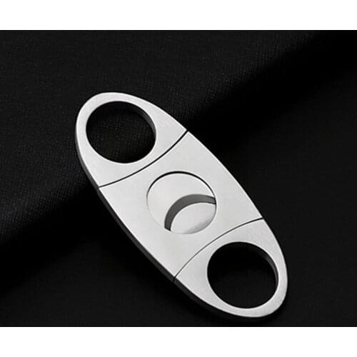 Portable Cigar Cutter Brand New Stainless Steel Metal Classic Cigar Cutter Guillotine Christmas Cigar Scissors Gift Smoking