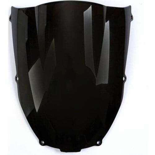 Clear Black Motorcycle Windshield Windscreen Fit For KAWASAKI Ninja ZX6R ZX6RR ZX636 ZX600 2000 2001 2002