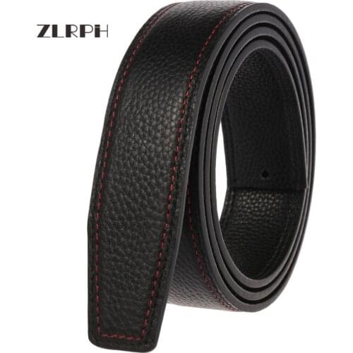 ZLRPH Genuine Leather Belts For Men Automatic Male Belts Cummerbunds Leather Belt Men Black Belts