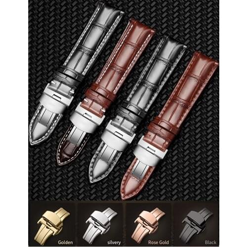 Watchband Soft Calf Genuine Leather Watchband 12mm 13mm 14mm 15mm 16mm 17mm Leather Watch Band for Accessories Wristband