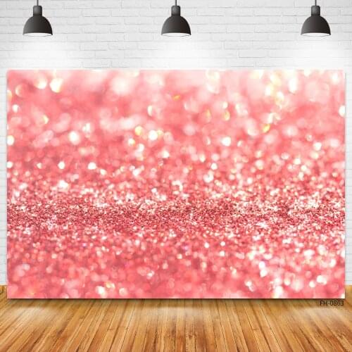 Rose Pink Glitter Polka Dot Backdrops For Birthday Party Photo Studio Photophone Photography Shiny Bokeh Photocall Backgrounds