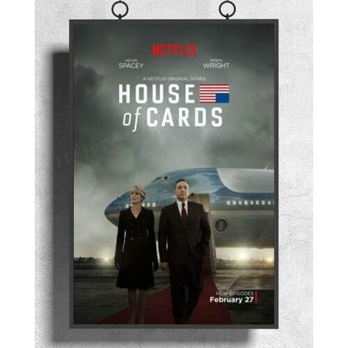 H456 Silk Poster Home Decoration House of Cards Frank Underwood Season 1 2 3 Hot TV Show Wall Art Christmas Gift