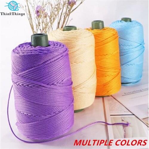 Light Viscose Ice Rope Yarn 230g 200M Summer Hat Bags Crochet Yarn for Handcrafts DIY Material Bright Silk Medium Thick Yarn