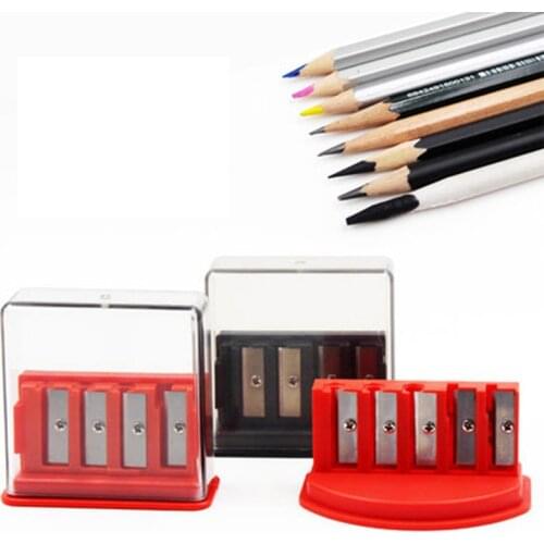 GOOD EASY Porous Pencil Sharpener Charcoal/Sketch Pencil Special 4/5 Holes Manual Pencil Cutter Stationery Kids School Supplies