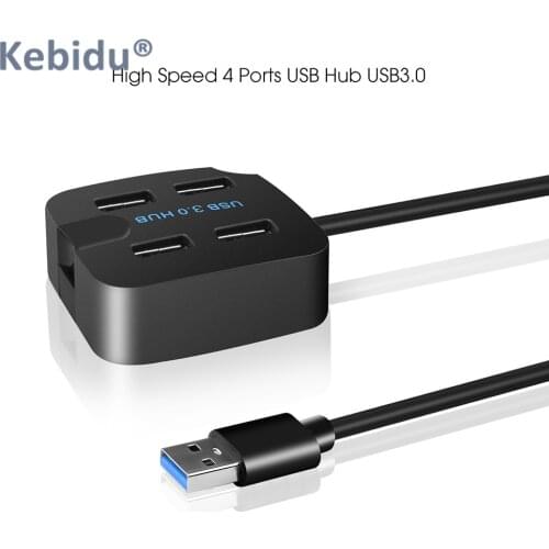 Kebidu USB Hubs 4 Port Multi USB 3.0 Hub Splitter High Speed USB 2.0 Charger for Desktop Laptop PC Computer Accessories