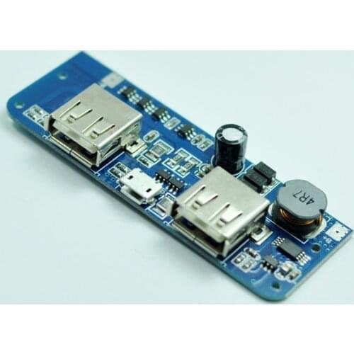 3.7 V Lithium Battery Boost To Dual USB Power Apply Module 5V 2A Charge Module Lithium battery charging