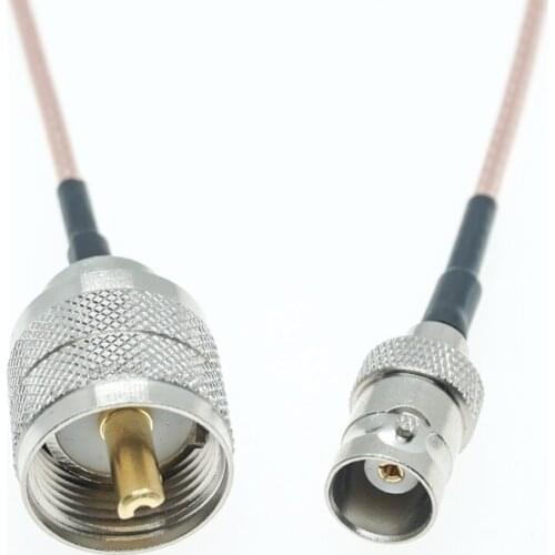 UHF Male PL259 To BNC Female Jumper Coaxial RG316 Pigtail Extension Cable
