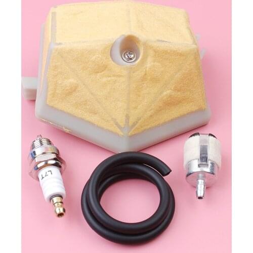Air Filter Fuel Filter Line Hose Spark Plug Kit For Husqvarna 51 55 Rancher Chainsaw Garden Tool Spare Part