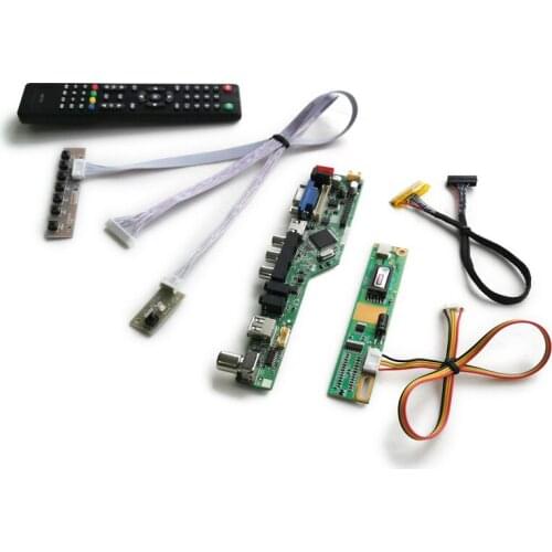 1CCFL LCD monitor universal drive board 1440*900 DIY kit 30 Pin LVDS Fit LTN170WX/LTN170X2/LTN154X7/LTN141WD matrix VGA USB
