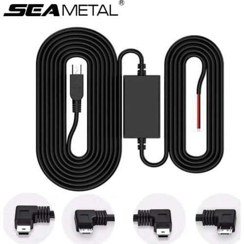 12V to 5V Buck Line for Car DVR Mini USB Micro USB Dash Cam Charger Wire for Auto DVR 24H Parking Monitor Car DVR Hardwire Kit