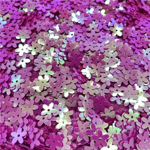 500Pcs/Lot 10mm Sequins PVC Flat Flower Shape Loose Sequin Paillettes Sewing Craft DIY Scrapbooking #03