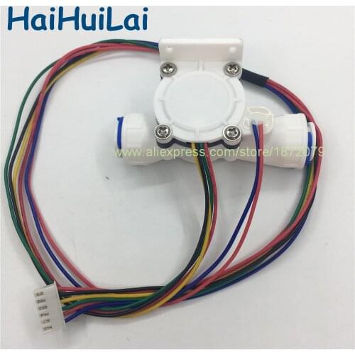 3/8"Hall flow sensor with NTC temperature & TDS measuring 6 wires