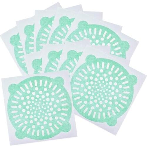 Disposable Sink Filter Shower Drain Stickers Drain Hair Catcher For Kitchen Bathroom ,30 Pieces
