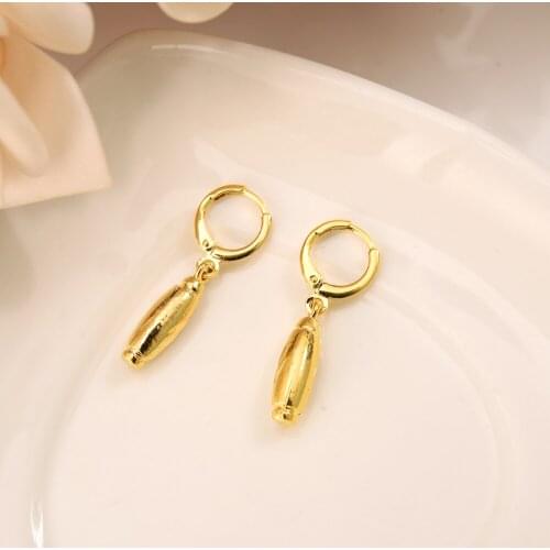 Round Drop Earrings for Women/Girl Gold Color african beads ball Olive Ethiopia Trendy Earrings Arab Middle Eastern Jewelry Gift