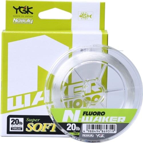 2020 New YGK N-WACKER Fishing Line Strong Wear Resistance Rocky thread Fluoro Carbon Transparent Monofilament FC leading line