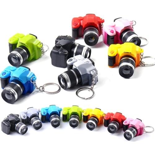 New Creative LED Flashlight Camera Led Keychain With Sound Key Chain Fancy Toy Key Ring Amazing Gift Keychain