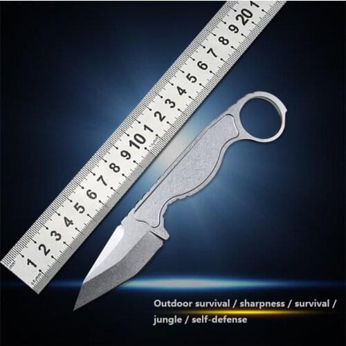 Outdoor knife tactical camping tool 440c survival Karambit knife K sheath pocket knife straight knife EDC survival