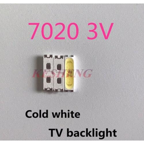 Suitable for LG Innotek Ypnl-LED backlight power LED 0.5w 7020 3v cool white LCD backlight TV LEWWS72R24GZ00/3000PCS
