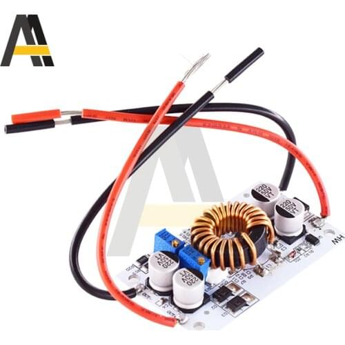 Step Up Power Supply DC8.5V-48V to 10-50V Aluminum Boost Converter 10A/500W Voltage Regulator Constant CC CV Aluminum Plate