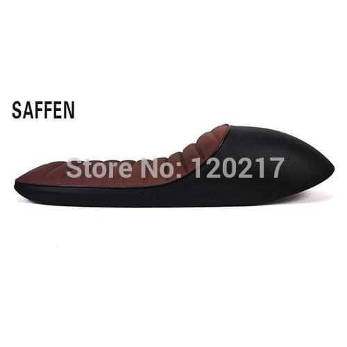 SAFFEN Brown 62CM Hump Vintage Cafe Racer Seat Universal Saddle for Honda CB350 CB400 CB500 CB750 Suzuki GS Yamaha SR400 SR500