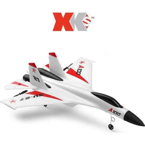 Wltoys XK A100-SU27 Model RC Plane 2.4G 3CH EPP Three-Channel Fixed-Wing Remote Control glider Airplane RTF RC Wingspan Toy