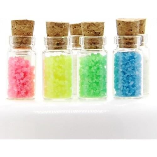 1 Bottle 12x24mm Lasting Glow In The Dark Powder Modeling UV Resin Epoxy Mold Luminous DIY Jewelry Filling For DIY Jewelry